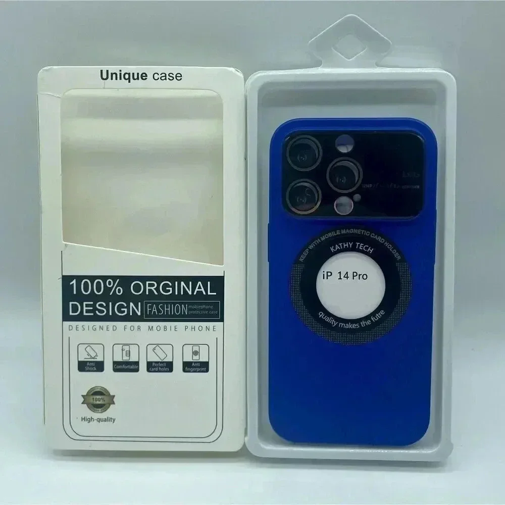 iPhone 14 Pro 6.1” Protective Case Logo View Window Glass Lens Camera Protector